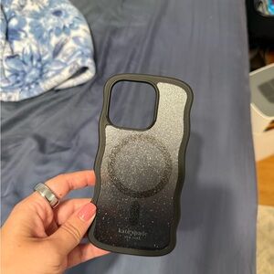 Kate Spade Silver Glitter Phone Case Iphone 16 pro